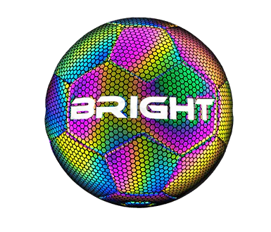 BRIGHT™ Luminous Soccer/Football - Reflective- Holographic - Glow in The  Dark Football- Children and Adults - Unisex - White/Black/Pink/Blue/Yellow  